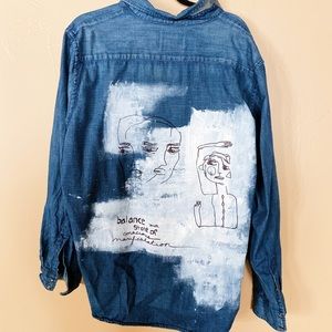 Soft shell jean jacket